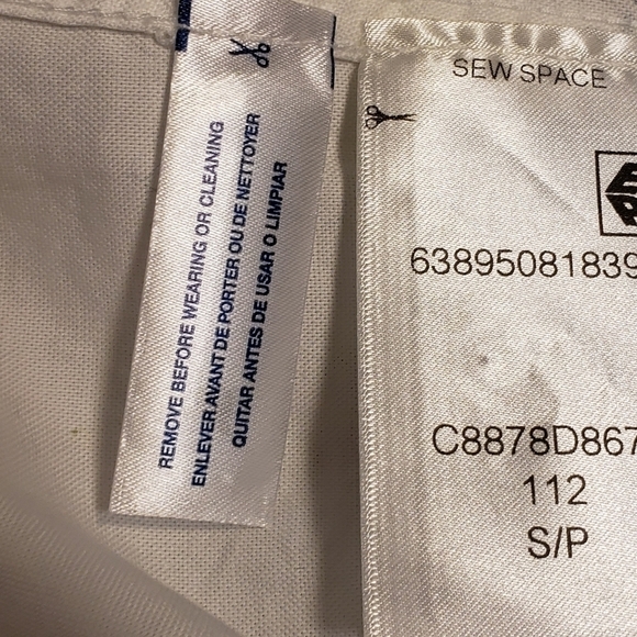 Tommy Hilfiger Spell Out Button Down Shirt White Small NWOT - Picture 9 of 10